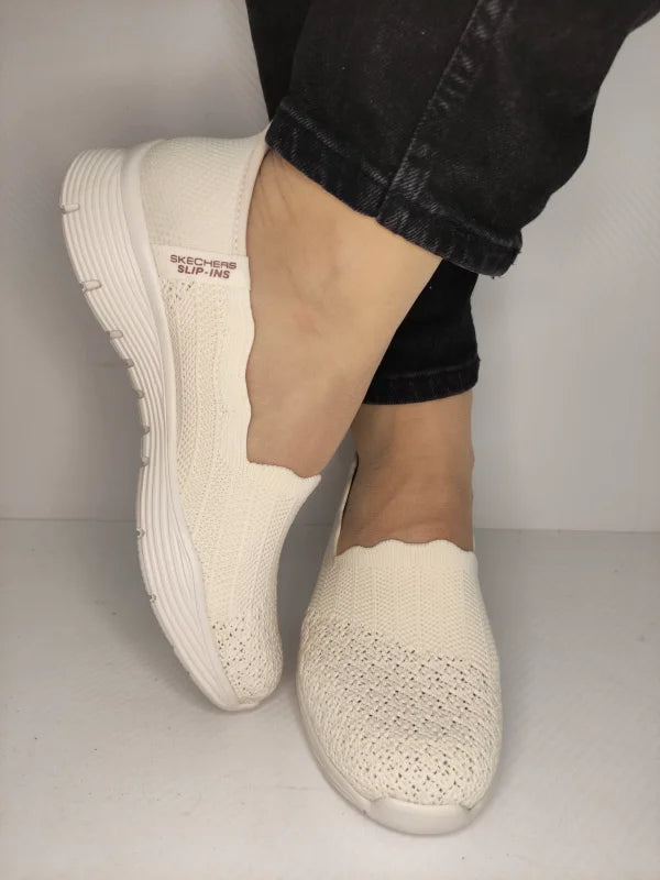 PANTOFI CASUAL DAMA SKECHERS 158980 OFWT - imagine 3
