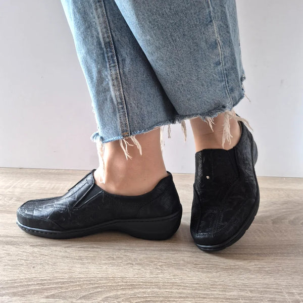 PANTOFI CASUAL DAMA WALDLAUFER 607504 NEGRI - imagine 2