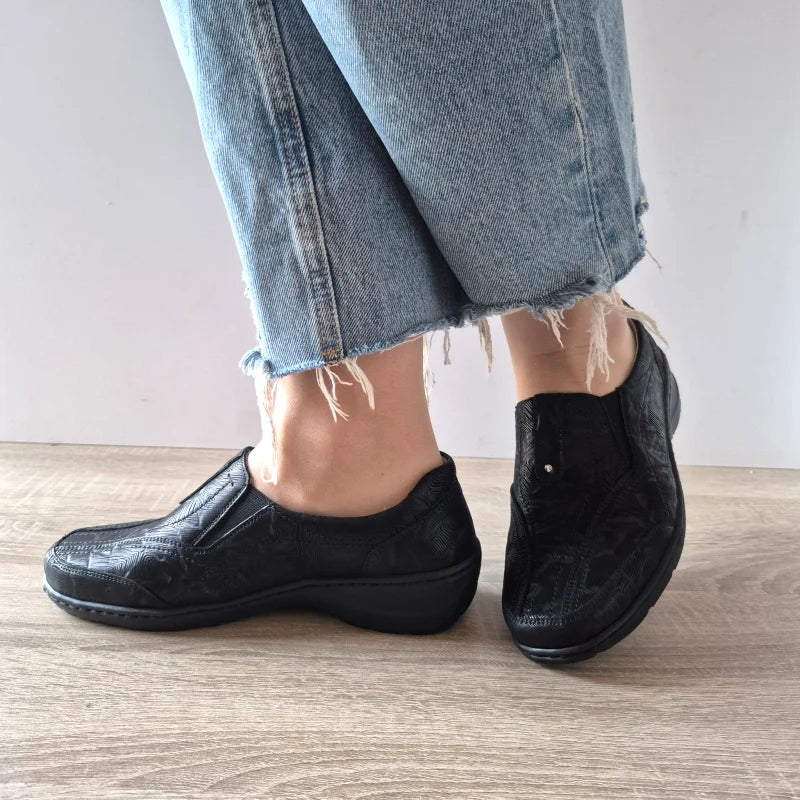 PANTOFI CASUAL DAMA WALDLAUFER 607504 NEGRI - imagine 2