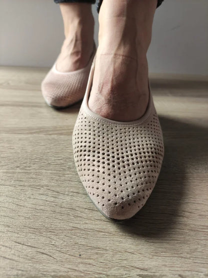 PANTOFI CASUAL DECUPATI DAMA RIEKER 47066-31 ROZ METALIC