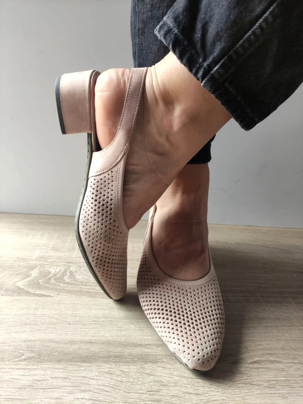 PANTOFI CASUAL DECUPATI DAMA RIEKER 47066-31 ROZ METALIC - imagine 4