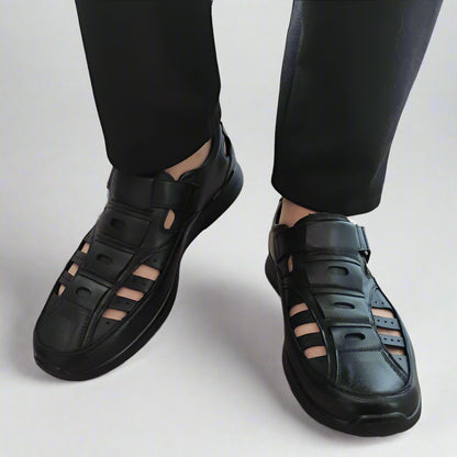 PANTOFI CASUAL PERFORATI BARBATI MELS 232704 NEGRI