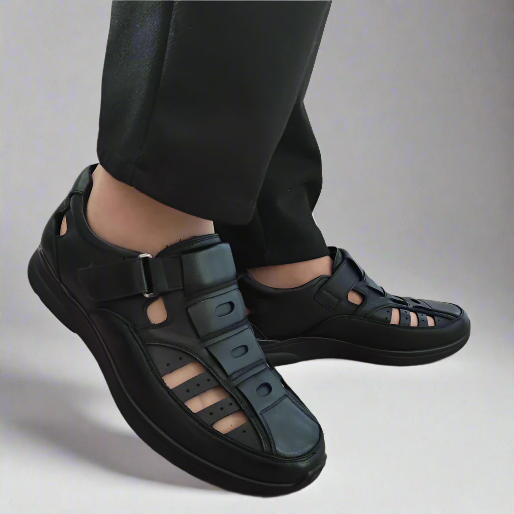 PANTOFI CASUAL PERFORATI BARBATI MELS 232704 NEGRI - imagine 5