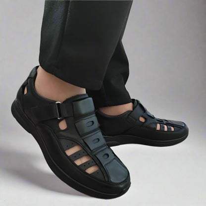 PANTOFI CASUAL PERFORATI BARBATI MELS 232704 NEGRI