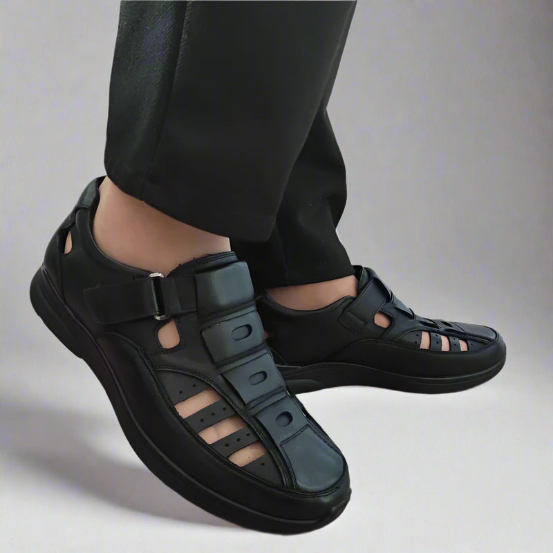 PANTOFI CASUAL PERFORATI BARBATI MELS 232704 NEGRI - imagine 5