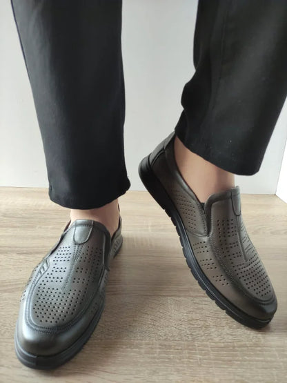 PANTOFI CASUAL PERFORATI BARBATI MELS 808-L8225 GREY