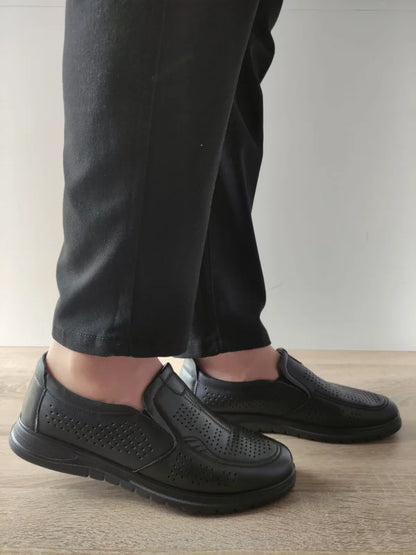 PANTOFI CASUAL PERFORATI BARBATI MELS 808-L8225 NEGRI