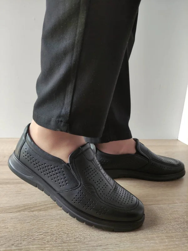 PANTOFI CASUAL PERFORATI BARBATI MELS 808-L8225 NEGRI