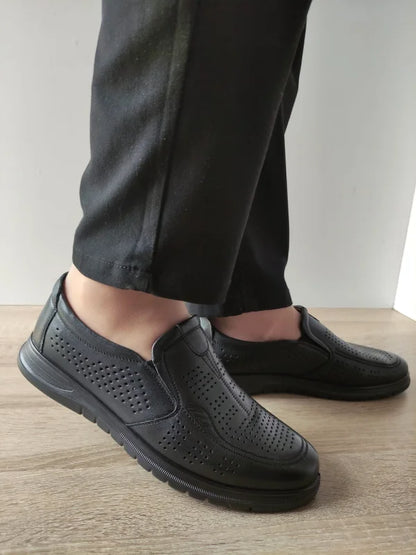 PANTOFI CASUAL PERFORATI BARBATI MELS 808-L8225 NEGRI