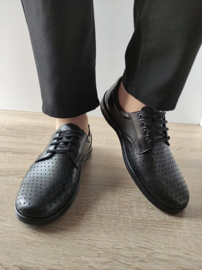 PANTOFI CASUAL PERFORATI BARBATI OTTER 147 01-N NEGRI