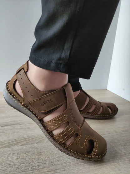 PANTOFI CASUAL PERFORATI BARBATI OTTER 9544 04-2 MARO TABACCO NUBUCK