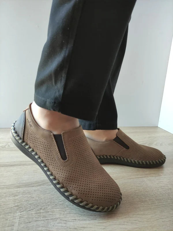 PANTOFI CASUAL PERFORATI BARBATI RIEKER B2460-25 - imagine 3