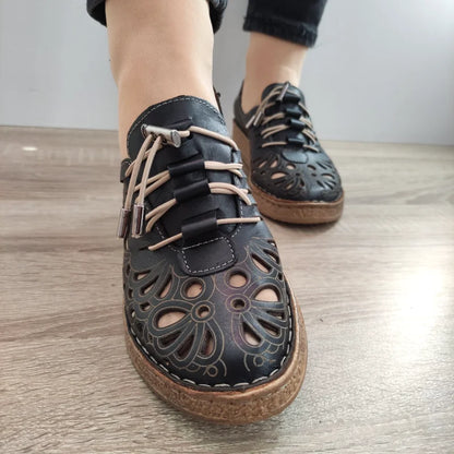 PANTOFI CASUAL PERFORATI DAMA 7154-1 NEGRI