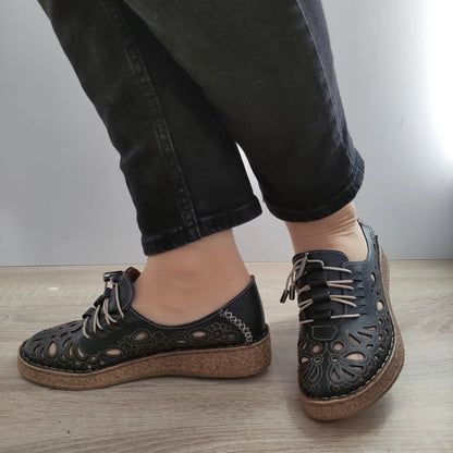 PANTOFI CASUAL PERFORATI DAMA 7154-1 NEGRI