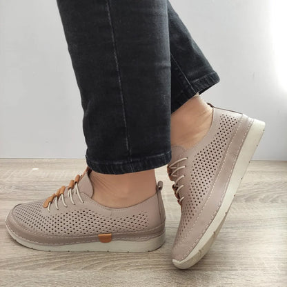 PANTOFI CASUAL PERFORATI DAMA DOGATI 24058 BEJ VIZION