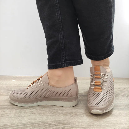 PANTOFI CASUAL PERFORATI DAMA DOGATI 24058 BEJ VIZION