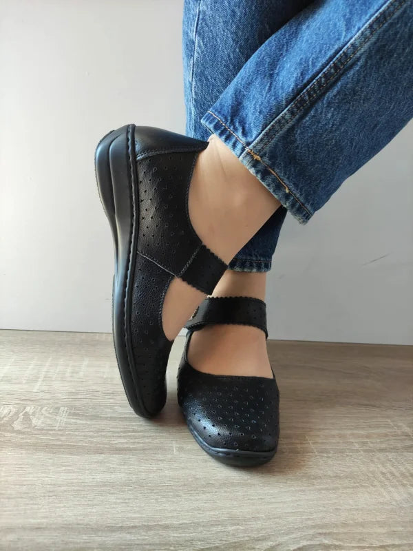 PANTOFI CASUAL PERFORATI DAMA MARIA CONTI 739904 NEGRI - imagine 4