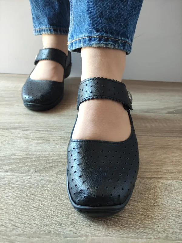 PANTOFI CASUAL PERFORATI DAMA MARIA CONTI 739904 NEGRI - imagine 5