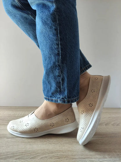 PANTOFI CASUAL PERFORATI DAMA MARIO CONTI B929734 BEJ