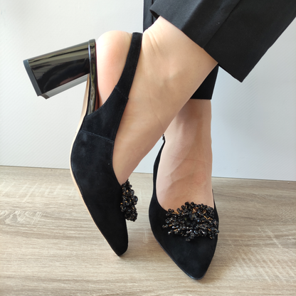 PANTOFI DECUPATI DAMA EPICA 340051A 01-I NEGRI VELUR