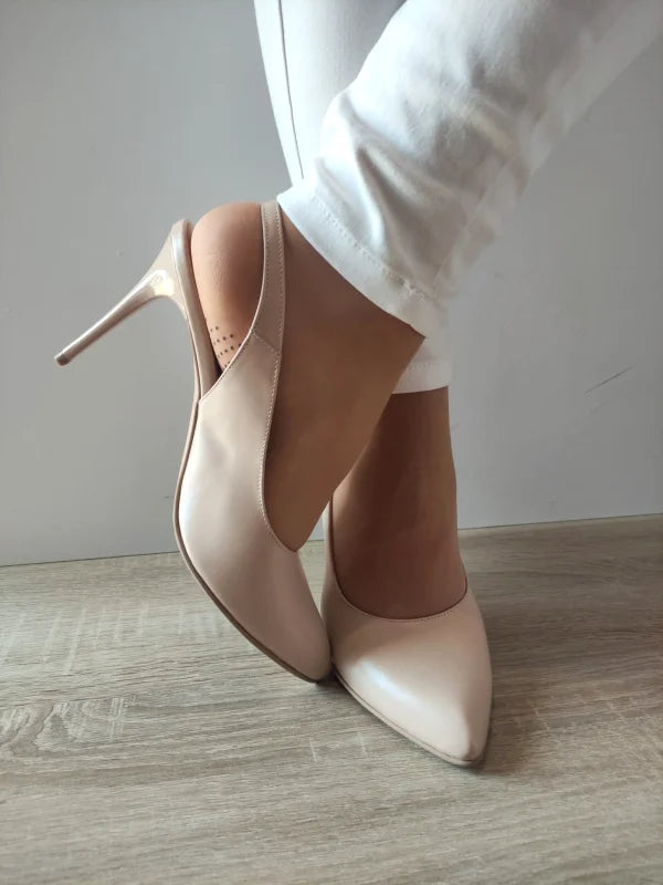 PANTOFI DECUPATI ELEGANTI DAMA ANTONIO 4527 NUDE (IVOAR) - imagine 4