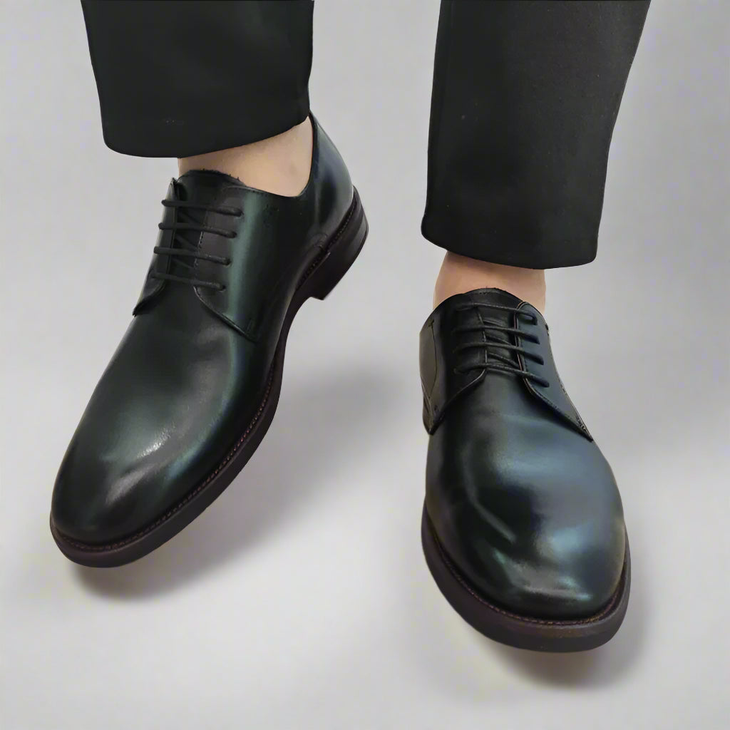 PANTOFI ELEGANTI BARBATI CARIBU 3MHS2342-2-1 01-N NEGRI - imagine 5
