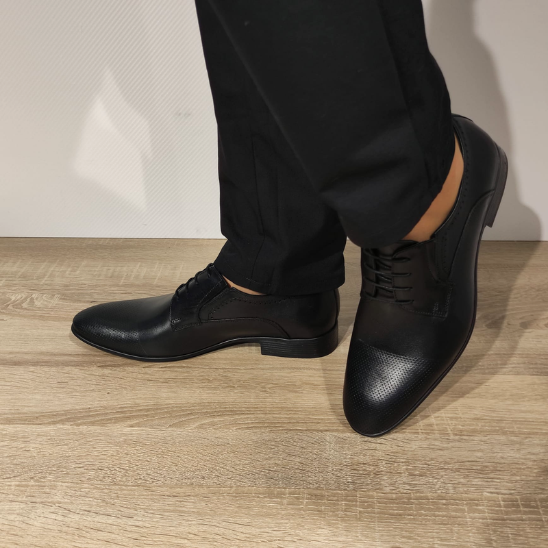 PANTOFI ELEGANTI BARBATI CATALI 530CRP NEGRI - imagine 2