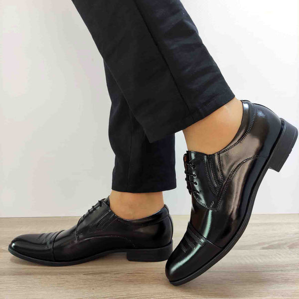 PANTOFI ELEGANTI BARBATI CONHPOL 5047-0017 NEGRI FLORANTIC - imagine 2