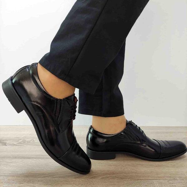 PANTOFI ELEGANTI BARBATI CONHPOL 5047-0017 NEGRI FLORANTIC - imagine 4