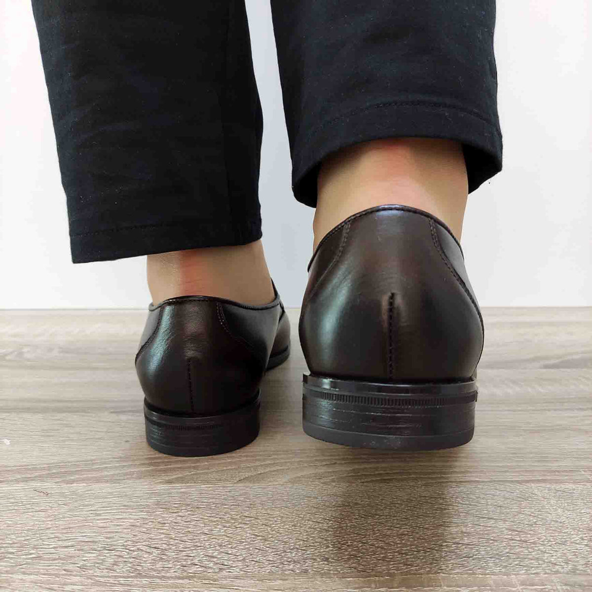 PANTOFI ELEGANTI BARBATI CONHPOL 8172-1637 MARO INCHIS - imagine 6