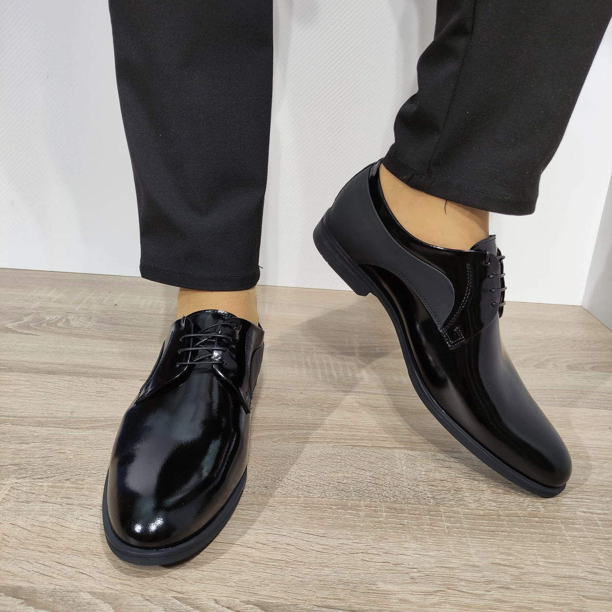 PANTOFI ELEGANTI BARBATI CONHPOL A097-ZB24-OOP28 NEGRI FLORANTIC - imagine 3