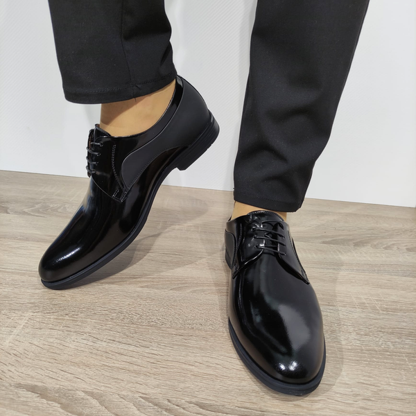 PANTOFI ELEGANTI BARBATI CONHPOL A097-ZB24-OOP28 NEGRI FLORANTIC - imagine 4