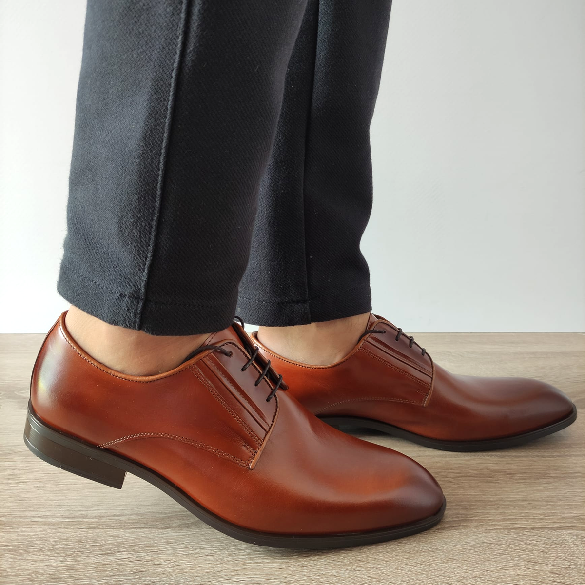 PANTOFI ELEGANTI BARBATI CONHPOL A140-1946 MARO CONIAC - imagine 2