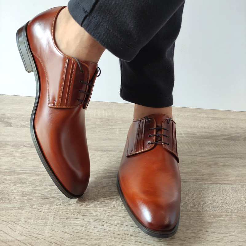 PANTOFI ELEGANTI BARBATI CONHPOL A140-1946 MARO CONIAC - imagine 5