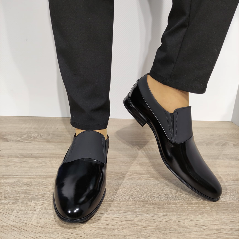 PANTOFI ELEGANTI BARBATI CONHPOL A154-ZB24-OOP28 NEGRI FLORANTIC - imagine 3