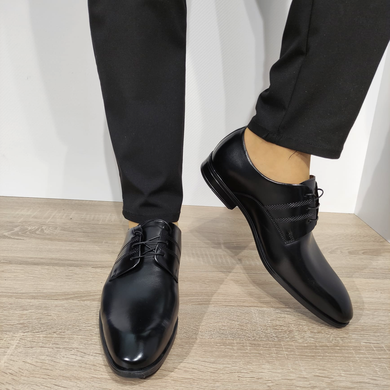 PANTOFI ELEGANTI BARBATI CONHPOL A158-2000-M5P28 NEGRI FLORANTIC - imagine 3