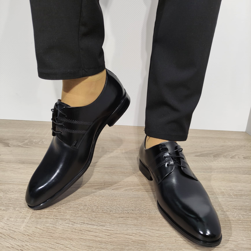 PANTOFI ELEGANTI BARBATI CONHPOL A158-2000-M5P28 NEGRI FLORANTIC - imagine 4