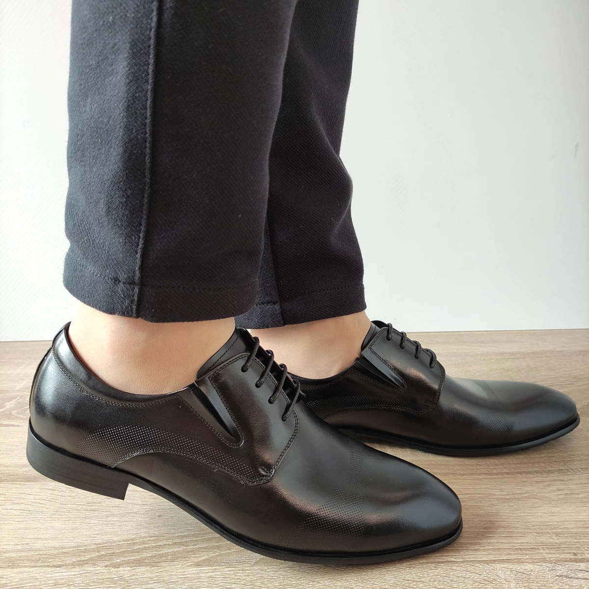 PANTOFI ELEGANTI BARBATI ELDEMAS 003-3 NEGRI - imagine 2