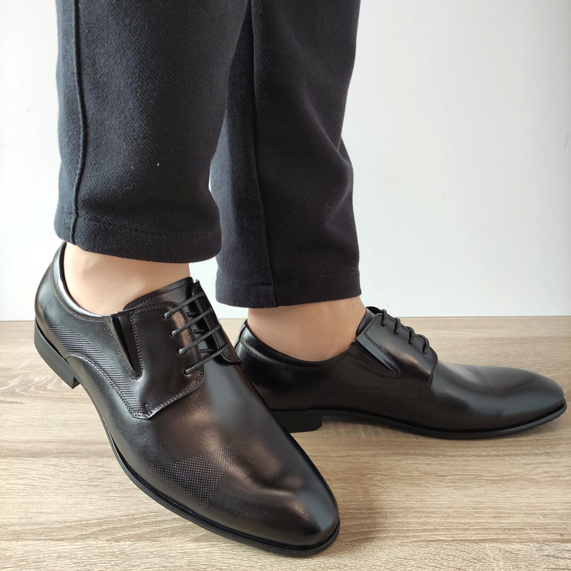 PANTOFI ELEGANTI BARBATI ELDEMAS 003-3 NEGRI - imagine 3