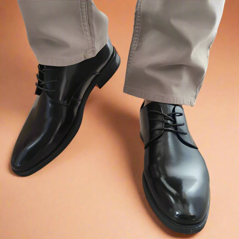PANTOFI ELEGANTI BARBATI ELDEMAS 23606 NEGRI FLORANTIC - imagine 3