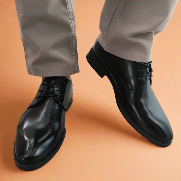 PANTOFI ELEGANTI BARBATI ELDEMAS 23606 NEGRI FLORANTIC - imagine 4
