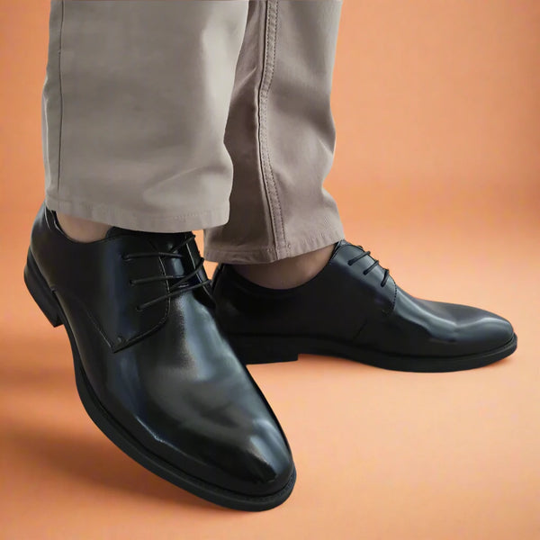 PANTOFI ELEGANTI BARBATI ELDEMAS 23606 NEGRI FLORANTIC - imagine 5