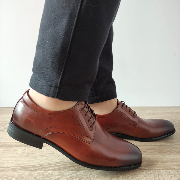 PANTOFI ELEGANTI BARBATI ELDEMAS 2768-1 MARO - imagine 2