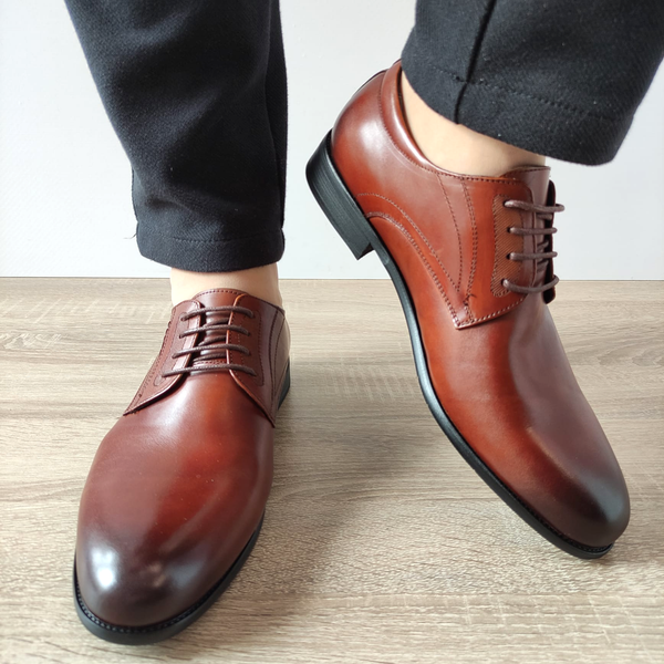 PANTOFI ELEGANTI BARBATI ELDEMAS 2768-1 MARO - imagine 5