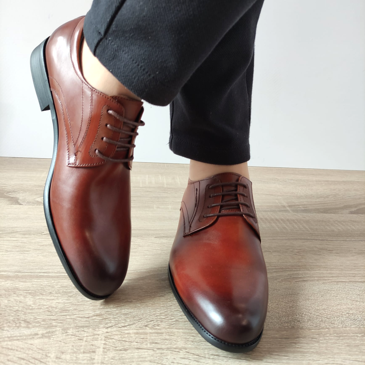 PANTOFI ELEGANTI BARBATI ELDEMAS 2768-1 MARO - imagine 6