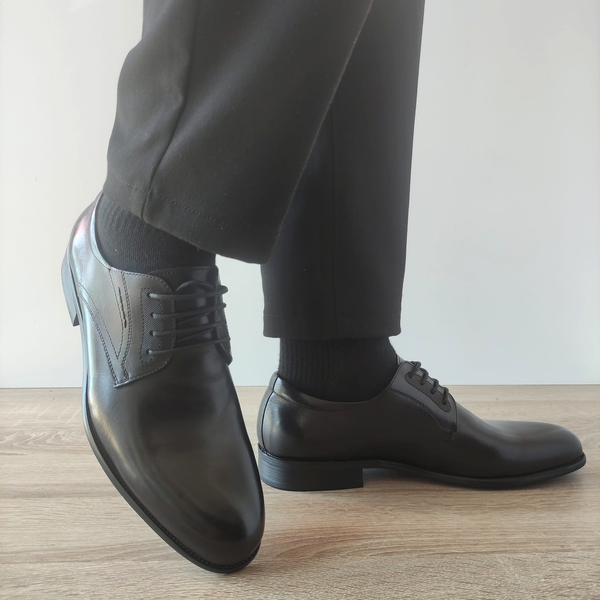 PANTOFI ELEGANTI BARBATI ELDEMAS 2768-1 NEGRI - imagine 3