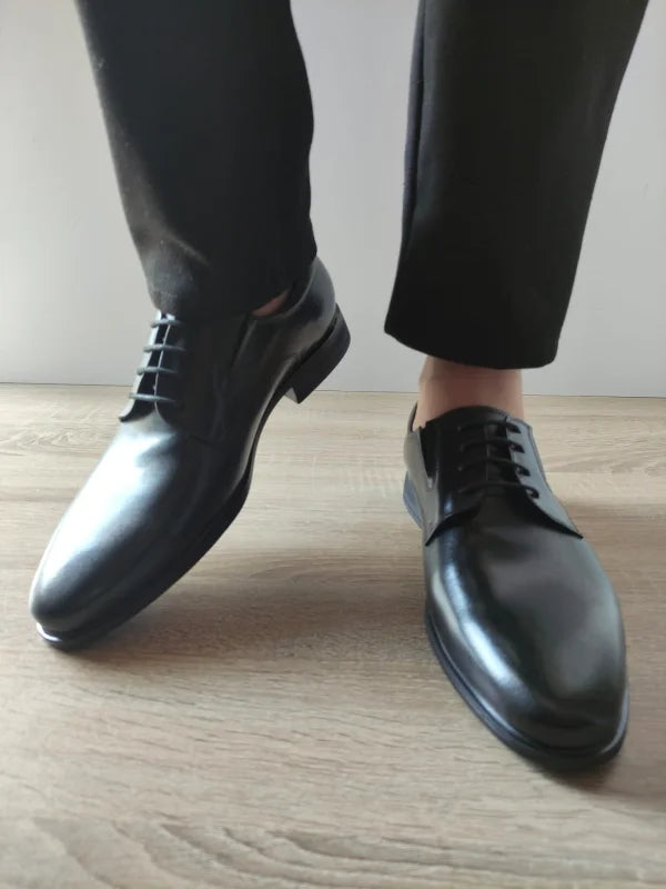 PANTOFI ELEGANTI BARBATI ELDEMAS 7065-056 NEGRI - imagine 3