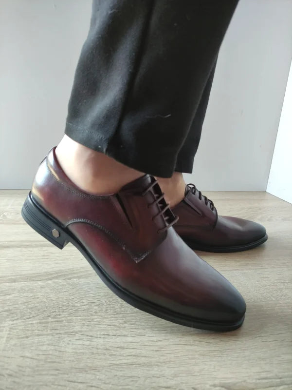PANTOFI ELEGANTI BARBATI ELDEMAS 7065-056 WINE (BORDO) - imagine 5