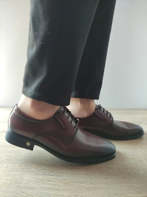 PANTOFI ELEGANTI BARBATI ELDEMAS 7065-056 WINE (BORDO) - imagine 2