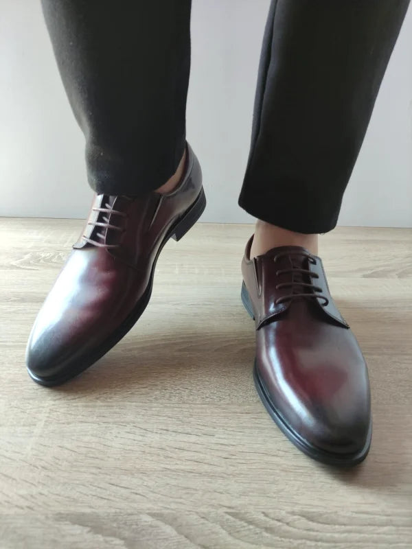 PANTOFI ELEGANTI BARBATI ELDEMAS 7065-056 WINE (BORDO) - imagine 3